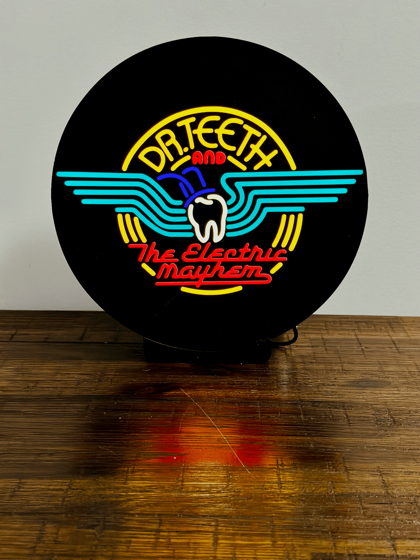 Dr. Teeth and The Electric Mayhem - Light up Sign / Wall Art - USB Powered