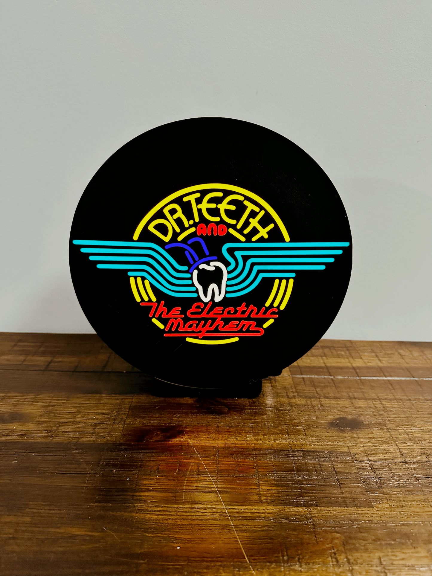 Dr. Teeth and The Electric Mayhem - Light up Sign / Wall Art - USB Powered