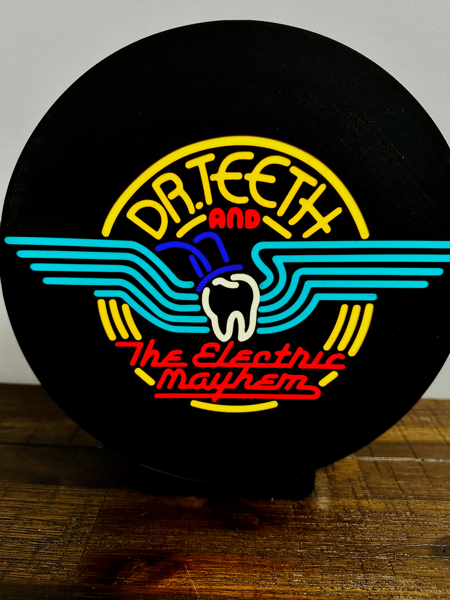 Dr. Teeth and The Electric Mayhem - Light up Sign / Wall Art - USB Powered