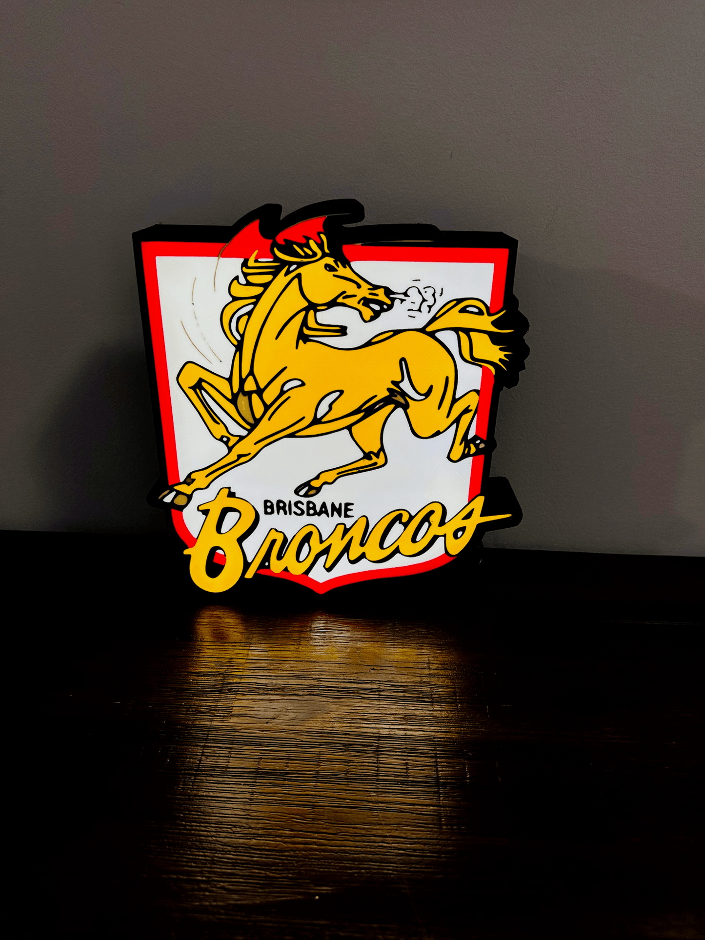 Brisbane Broncos Team old Logo - Light Box / Night Light