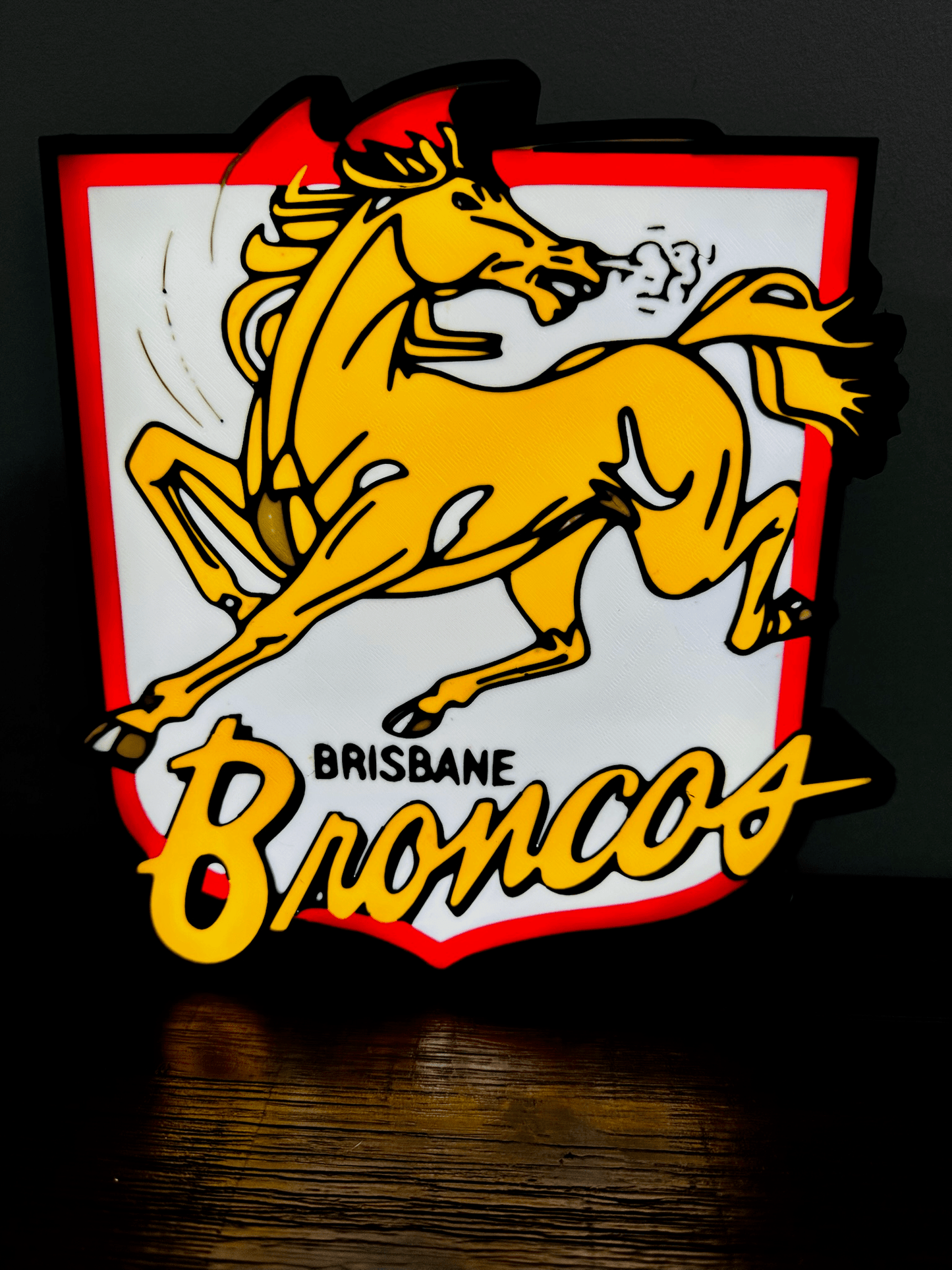 Brisbane Broncos Team old Logo - Light Box / Night Light