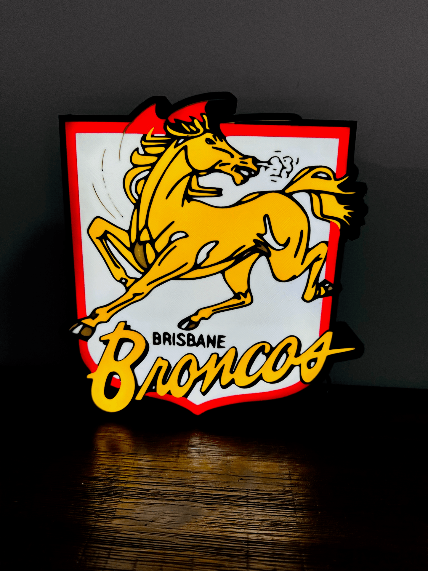 Brisbane Broncos Team old Logo - Light Box / Night Light