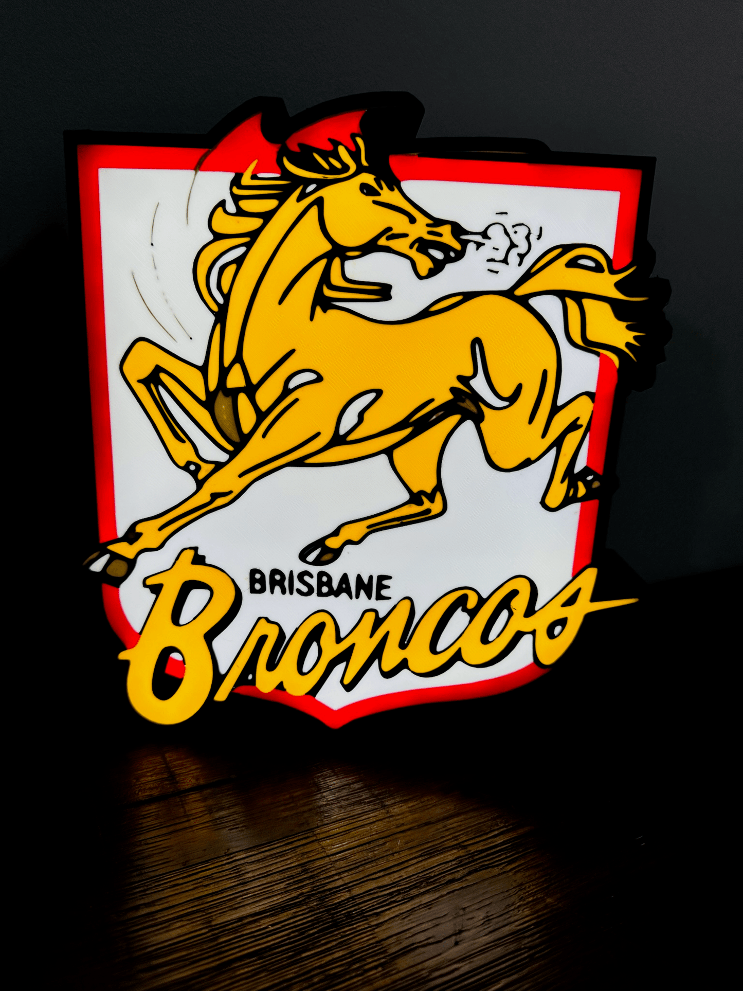 Brisbane Broncos Team old Logo - Light Box / Night Light