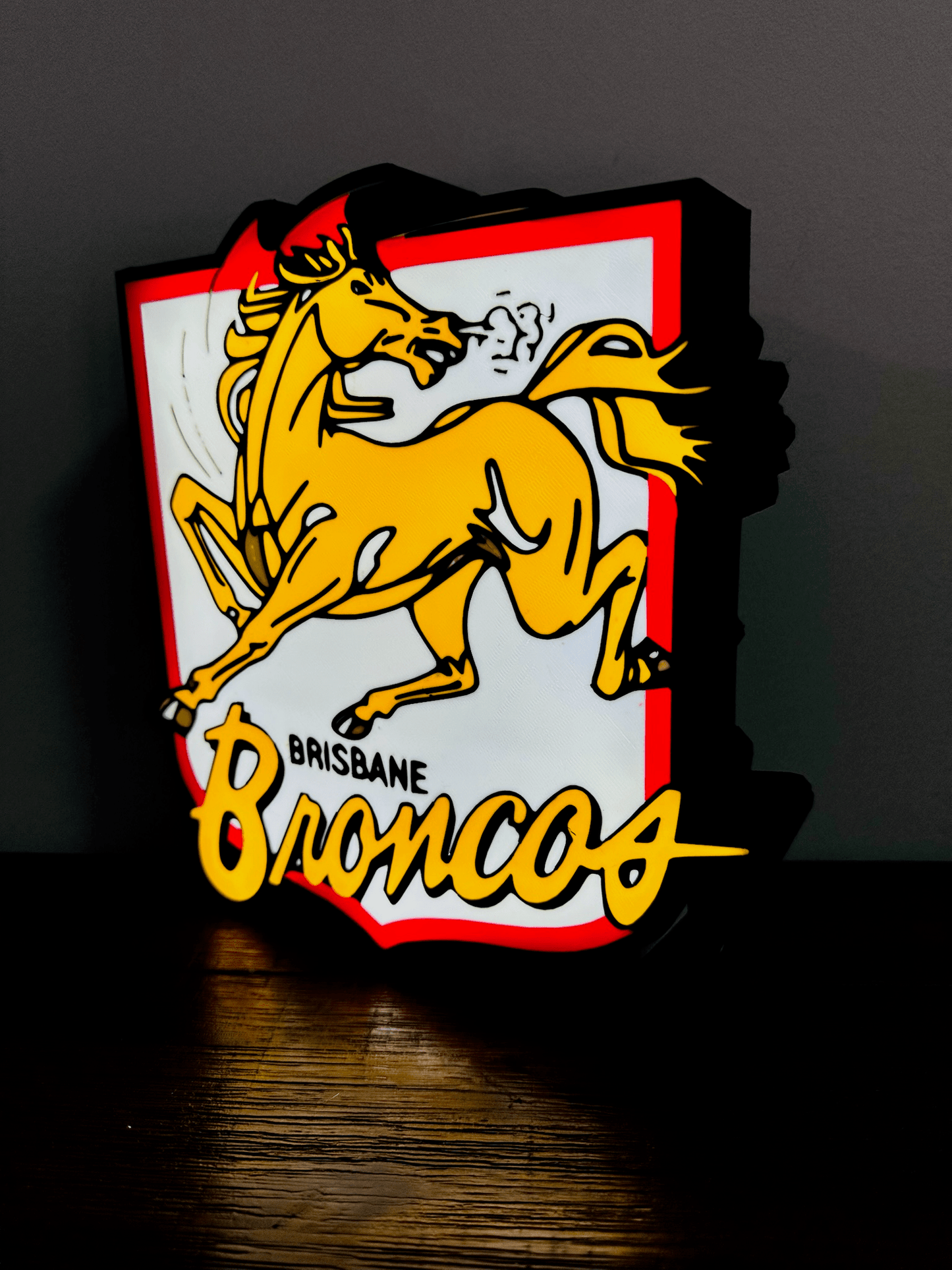 Brisbane Broncos Team old Logo - Light Box / Night Light