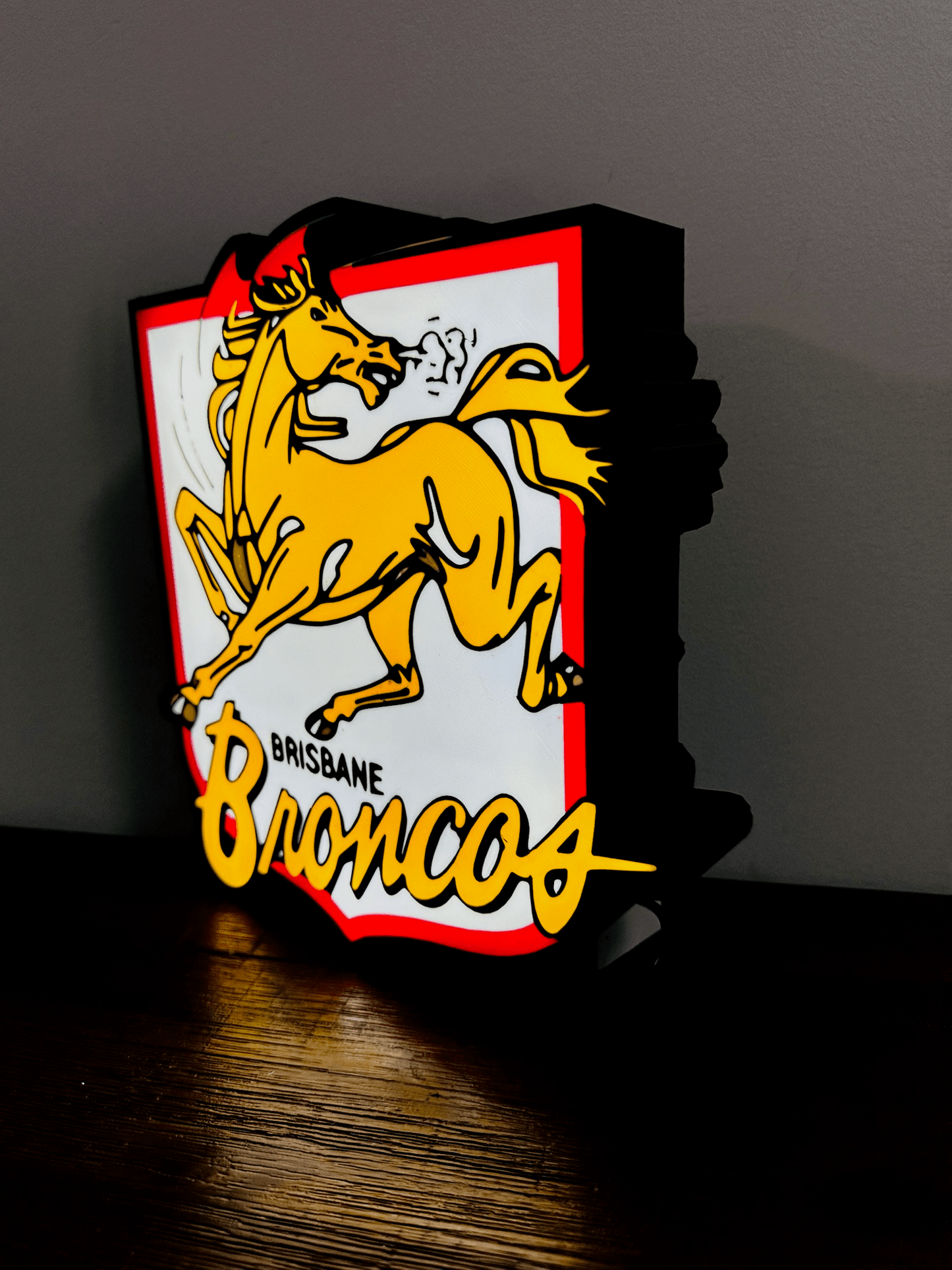 Brisbane Broncos Team old Logo - Light Box / Night Light