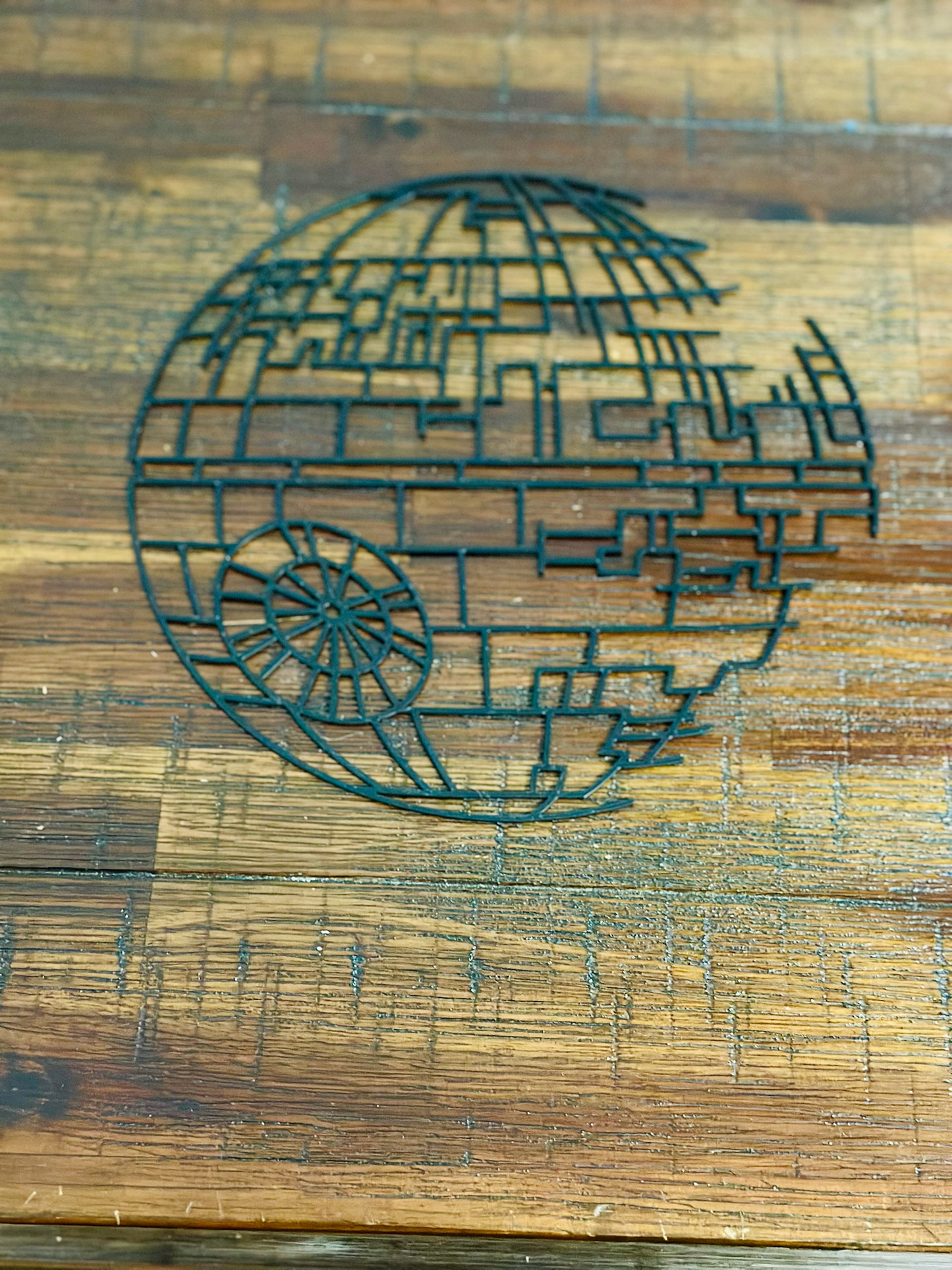 Star Wars: The Death Star - 2D Silhouette/Hanging Artwork - Wall art