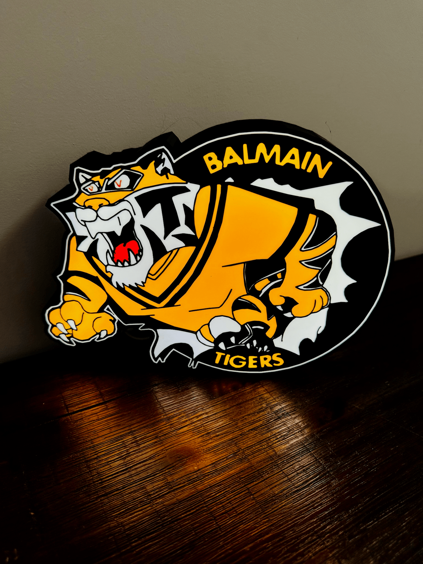 Balmain Tigers - Light up Logo / Sign - USB Powered
