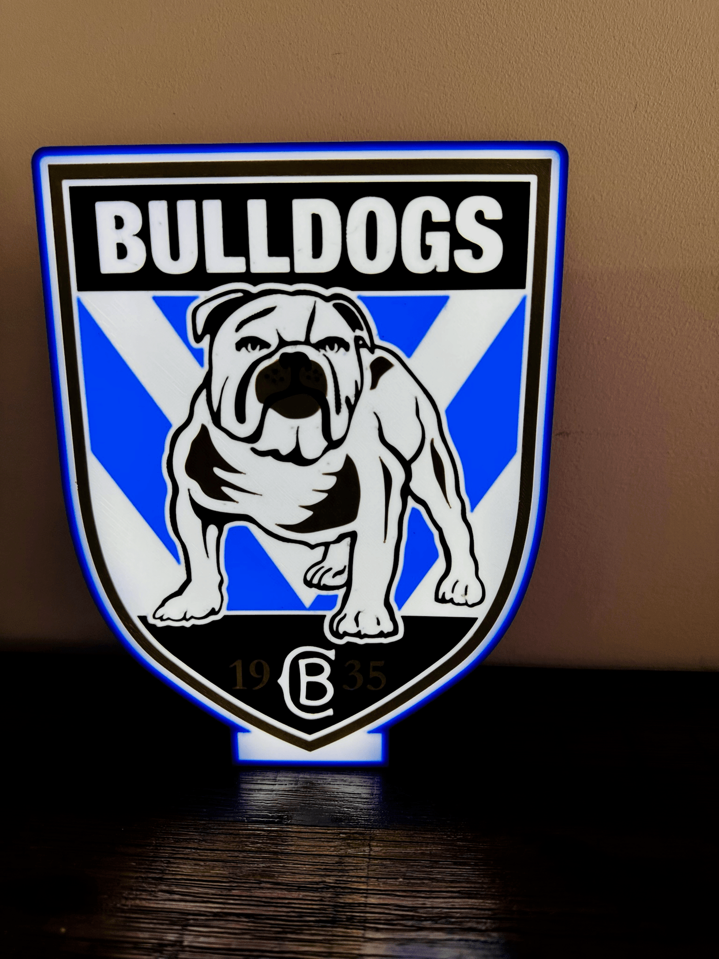 Bulldogs NRL Team Logo - Light Box / Night Light