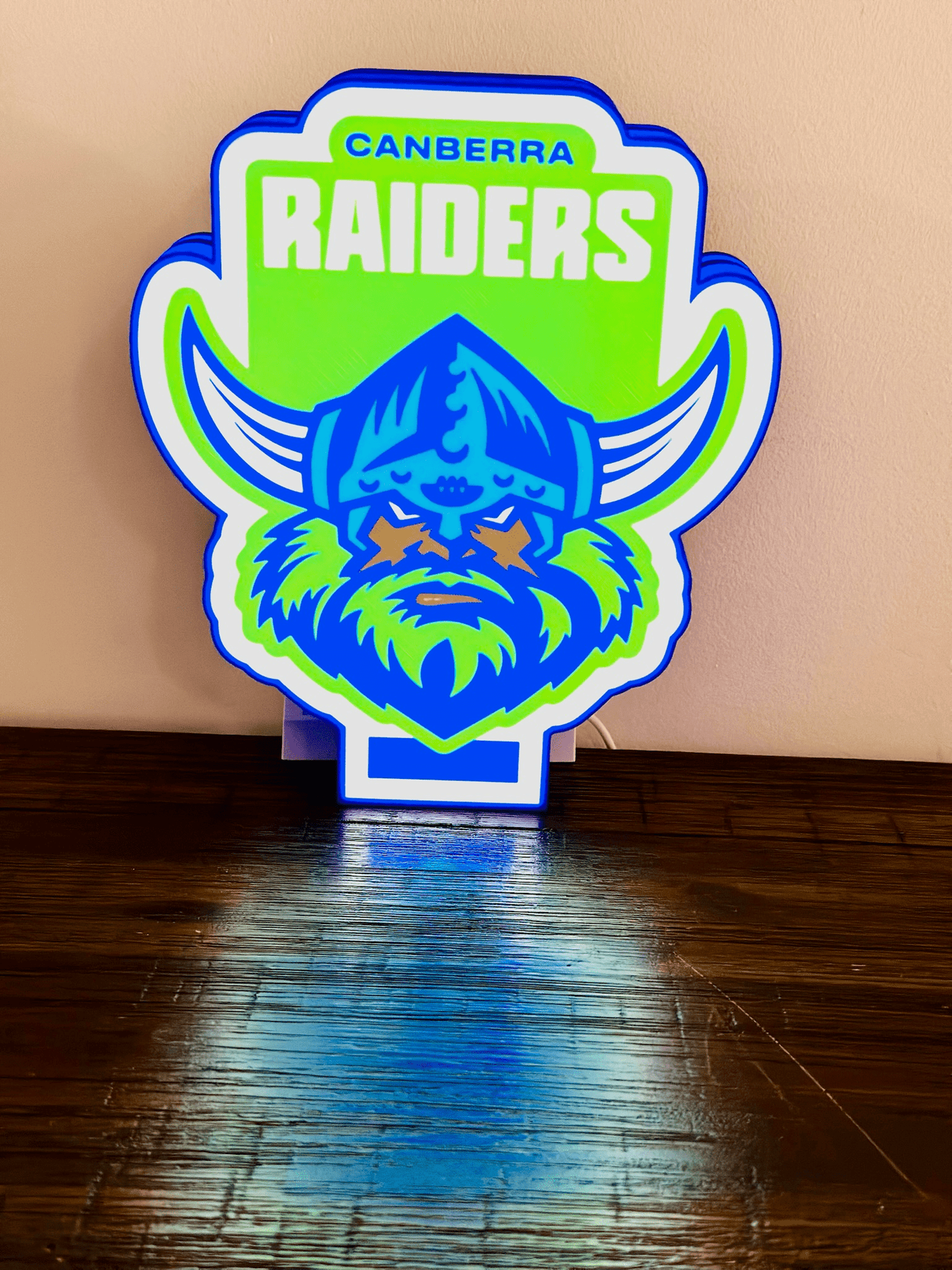 Canberra Raiders Logo - Light Up Sign - USB Powered