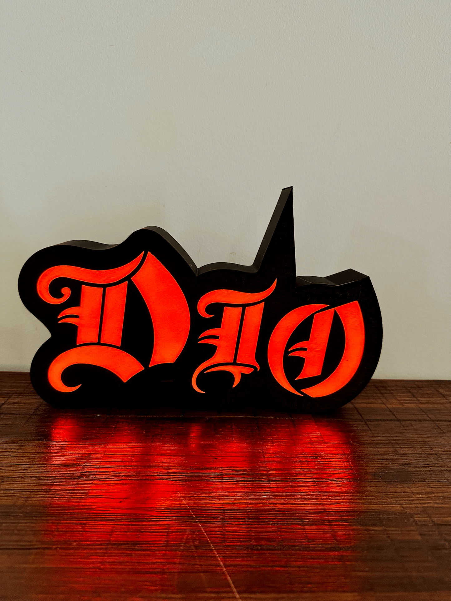 Dio - Rock Music Band - 1980's - Night Light / Bright Red Light Up Wall Art