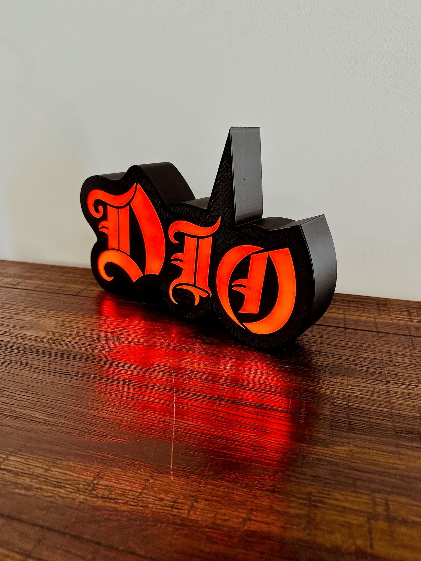 Dio - Rock Music Band - 1980's - Night Light / Bright Red Light Up Wall Art