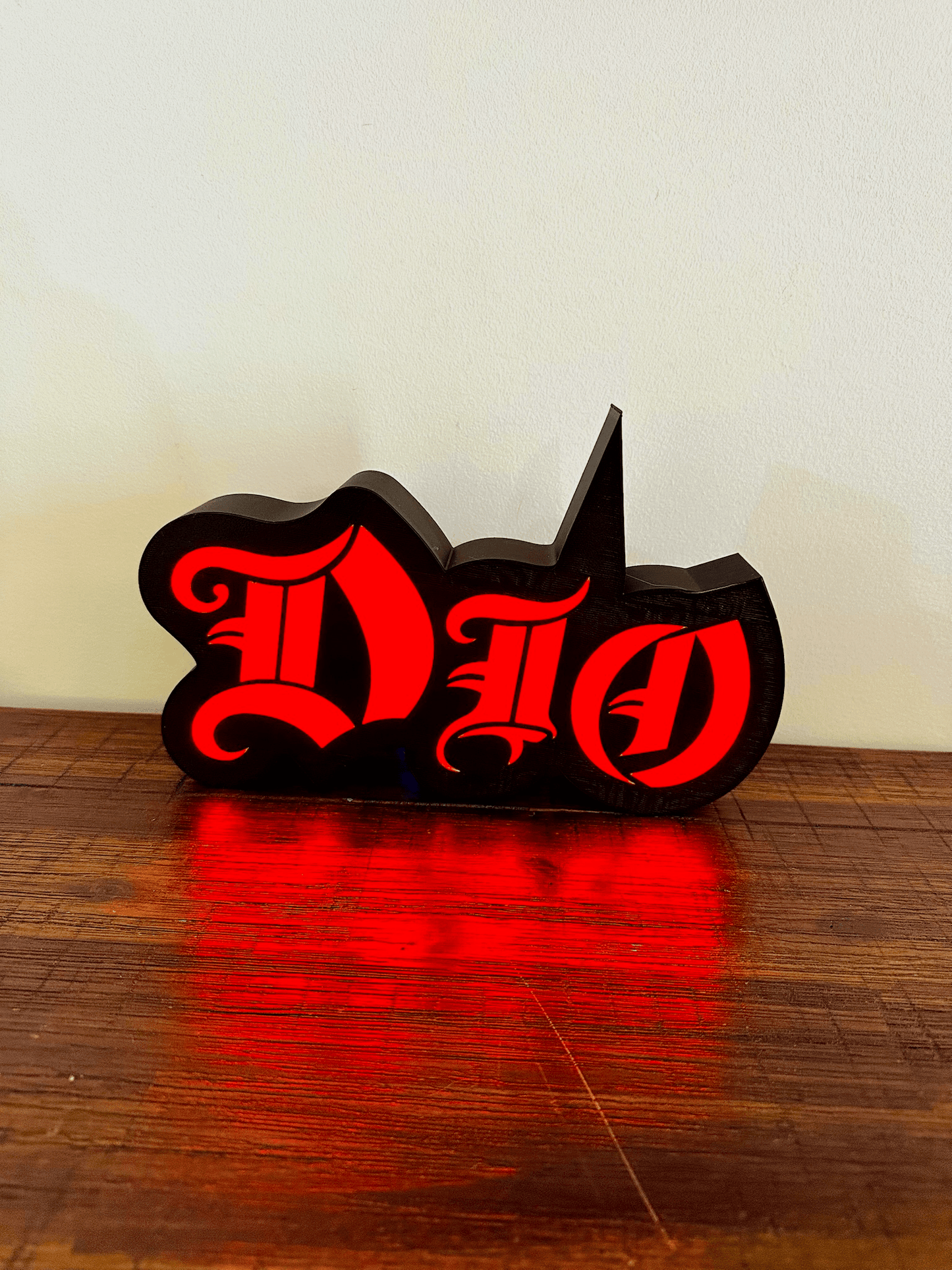 Dio - Rock Music Band - 1980's - Night Light / Bright Red Light Up Wall Art