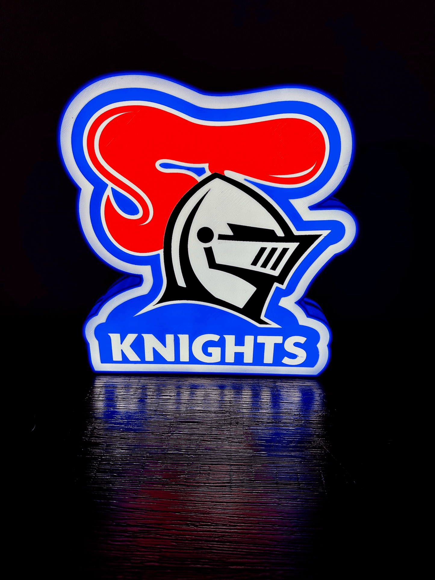 Newcastle Knights - NRL Team Logo Light Up Sign