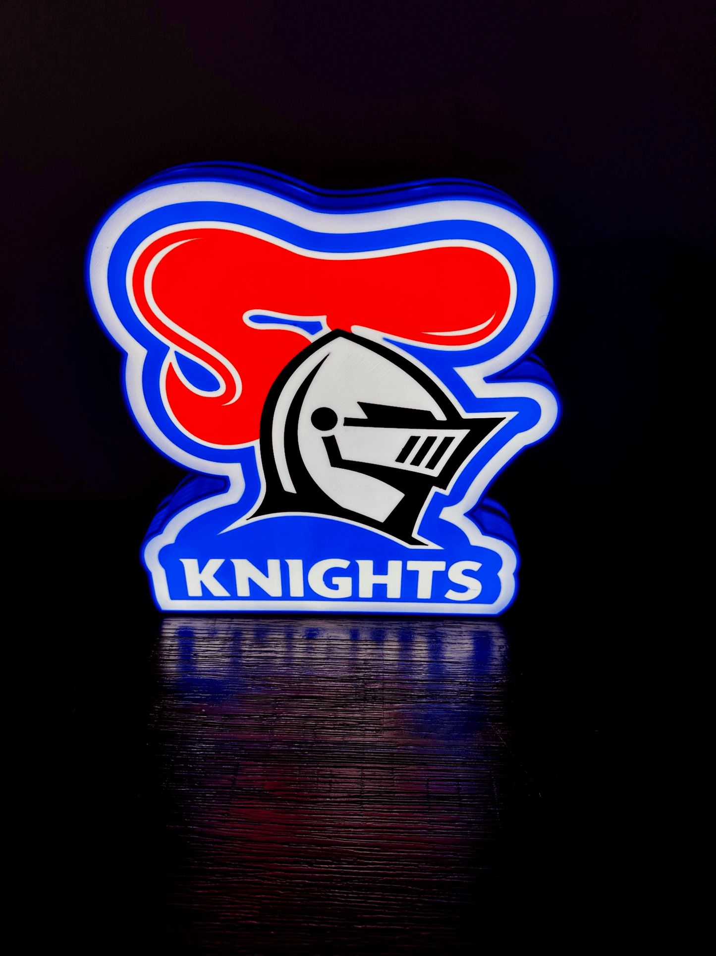 Newcastle Knights - NRL Team Logo Light Up Sign