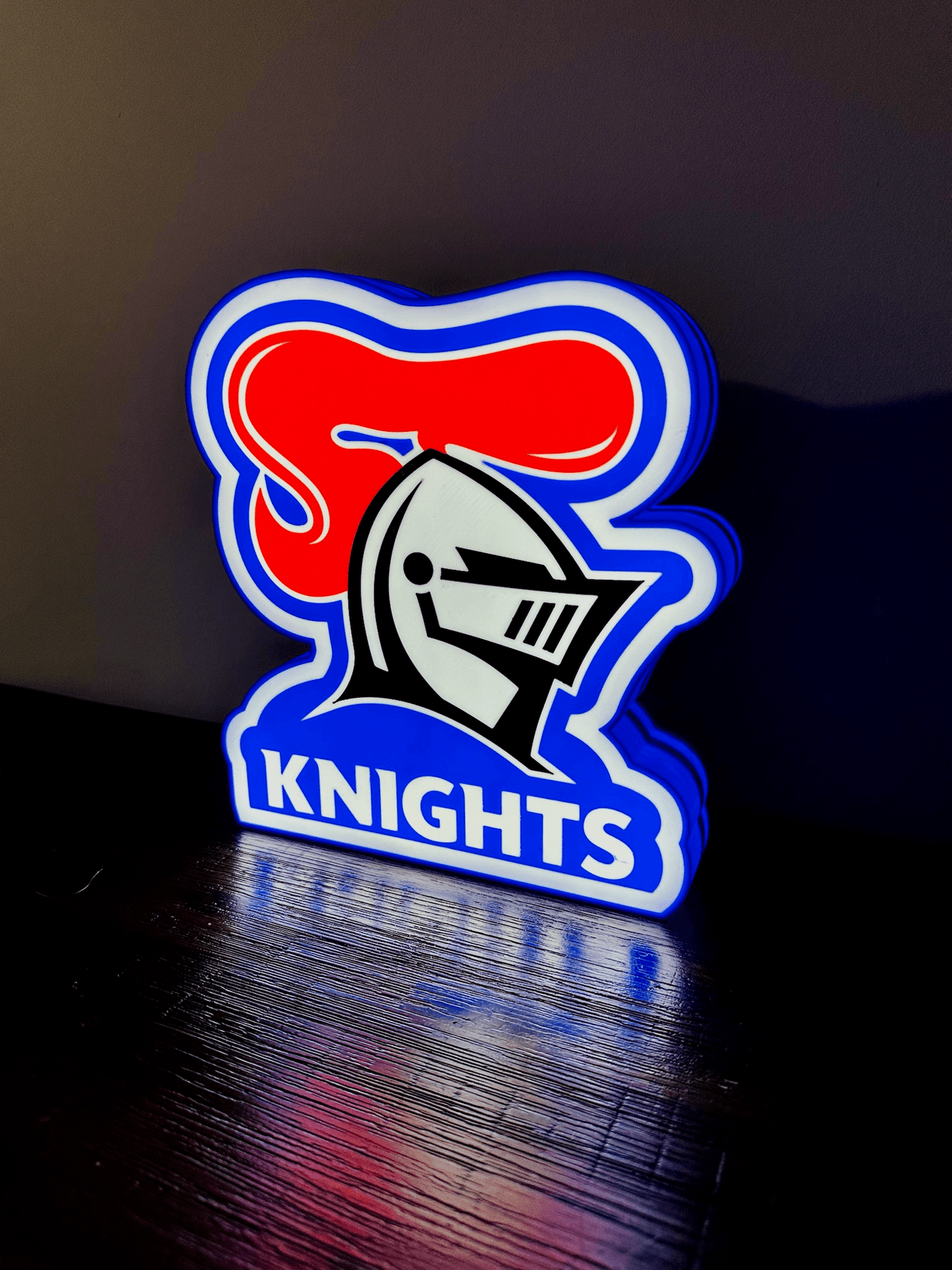Newcastle Knights - NRL Team Logo Light Up Sign