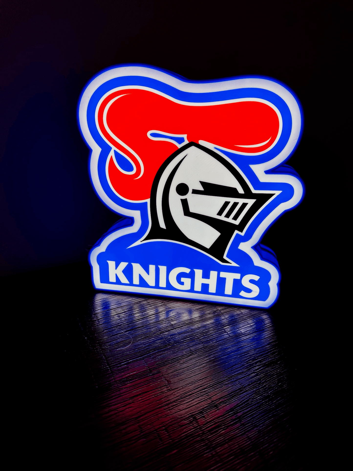 Newcastle Knights - NRL Team Logo Light Up Sign
