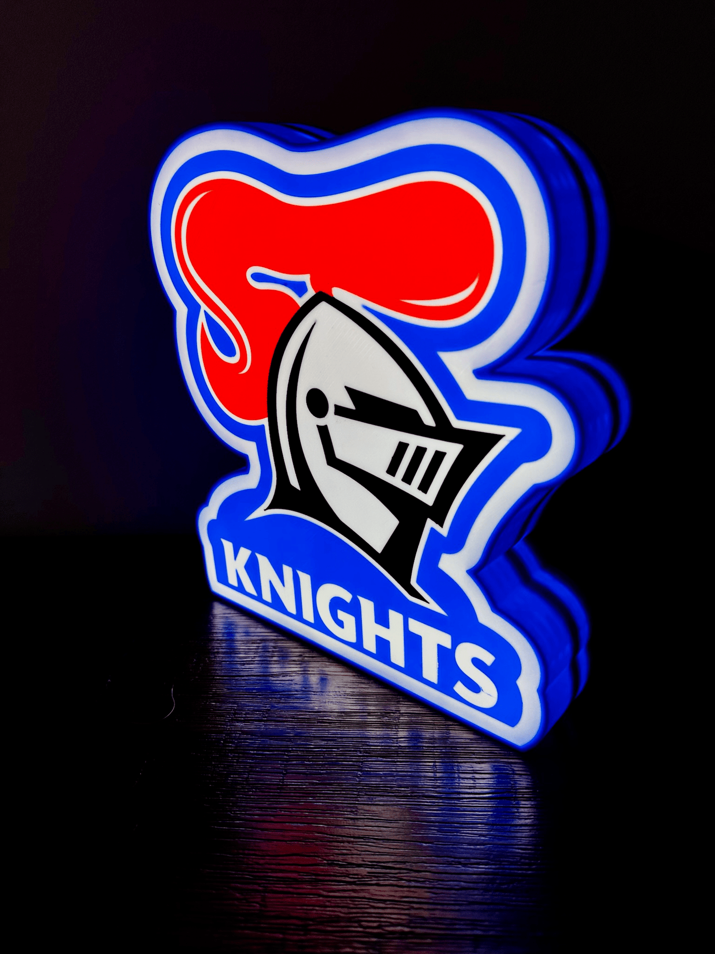 Newcastle Knights - NRL Team Logo Light Up Sign