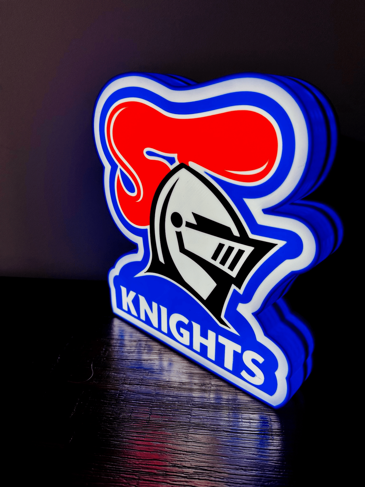 Newcastle Knights - NRL Team Logo Light Up Sign