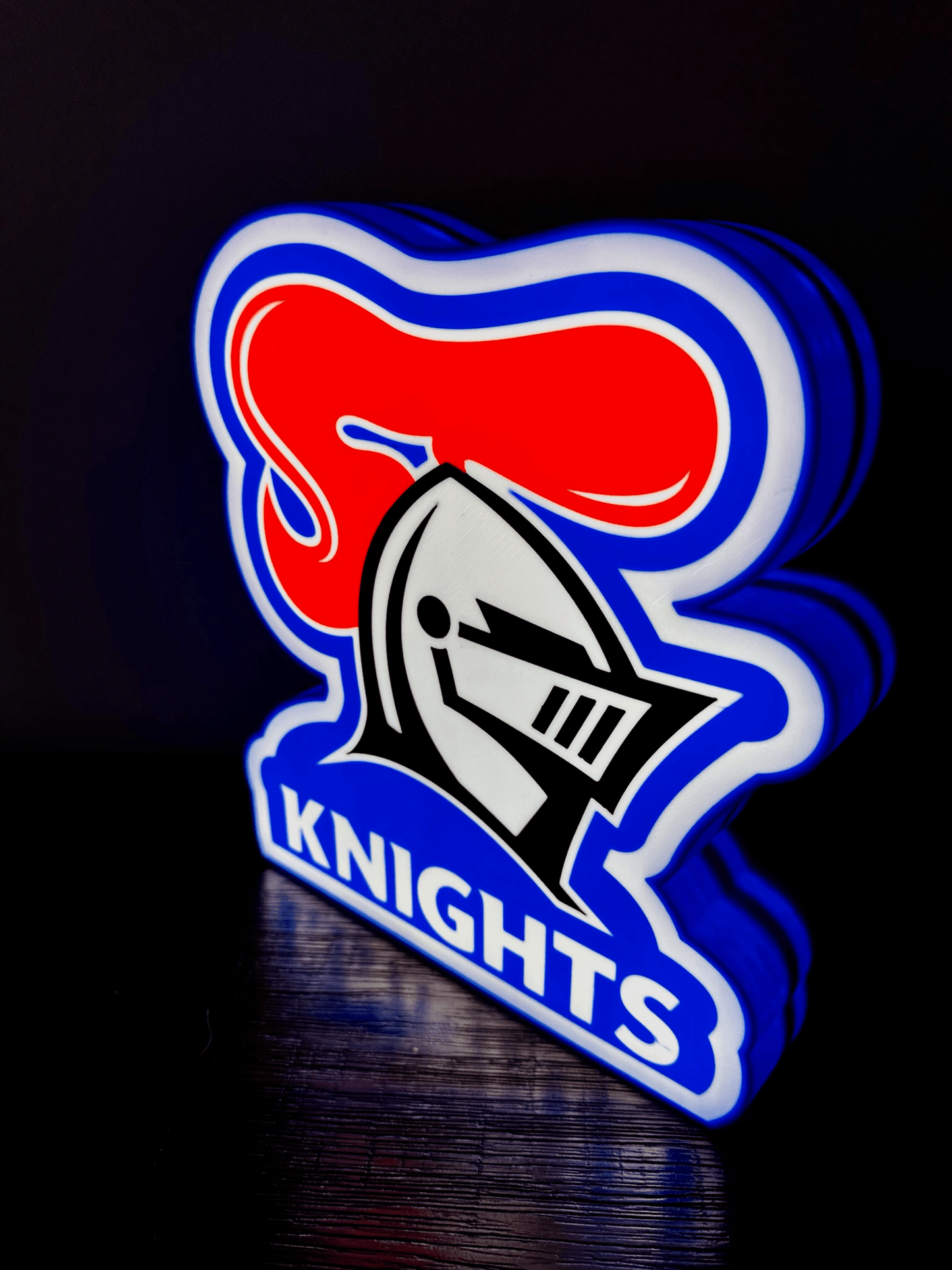 Newcastle Knights - NRL Team Logo Light Up Sign
