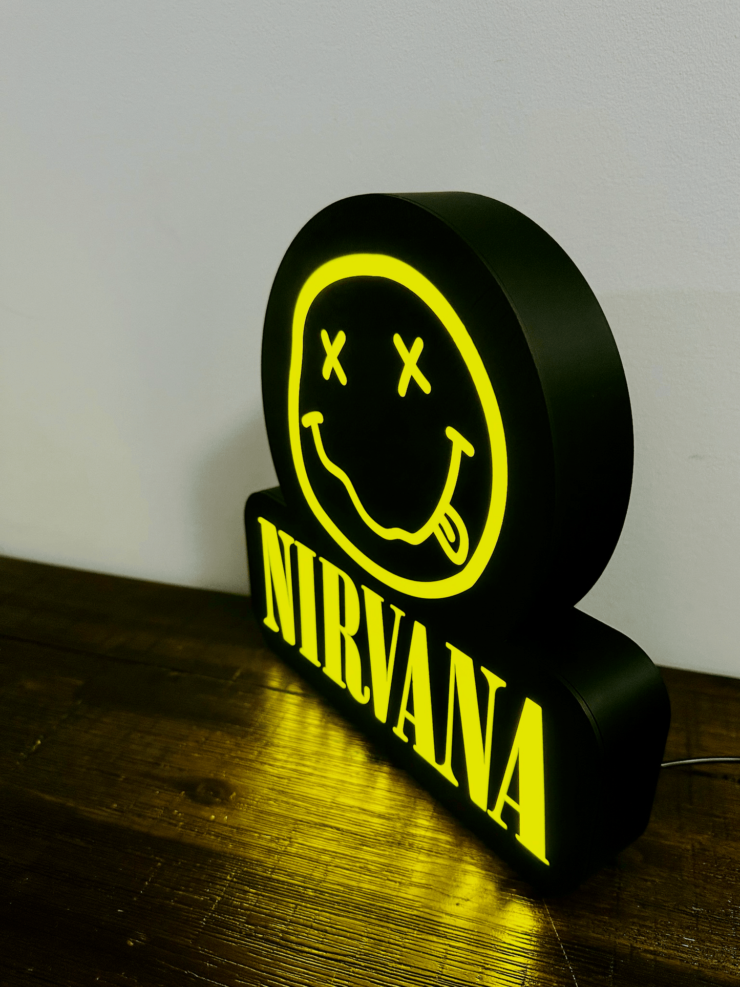 Nirvana - Brilliant Yellow - Light Up Sign / Night Light - USB Powered