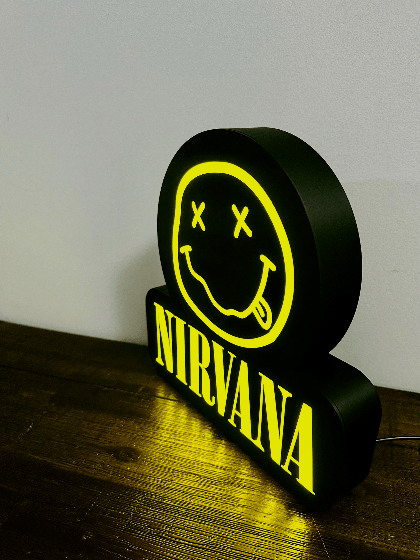 Nirvana - Brilliant Yellow - Light Up Sign / Night Light - USB Powered