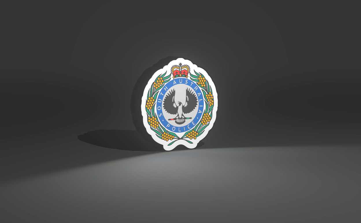 South Australia Police - Light Up Artwork / Wall Art / Sign