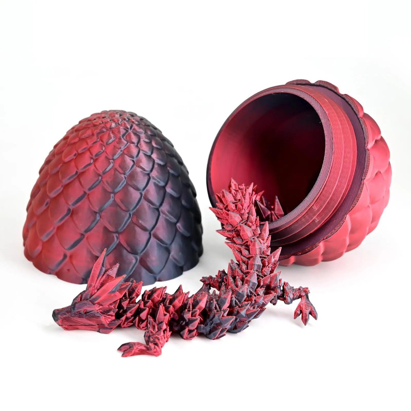 Magical Flexible Dragon, Inside it's own egg! Various colours available! - Michael's 3D World