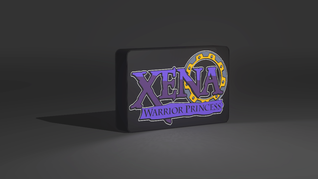 Xena - Warrior Princess - Logo LED Light Up Artwork / Wall Art / Sign