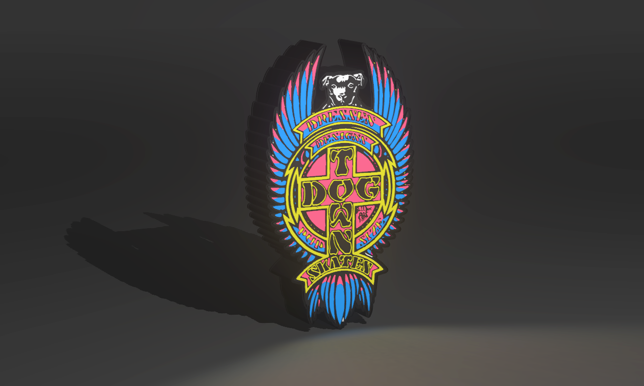 Dog Town Skates - Skate Artwork - LED Light Up Artwork / Wall Art / Sign