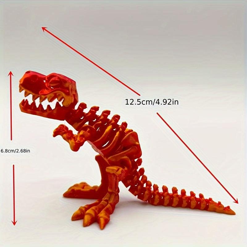 Small T-Rex Dinosaur Skeleton with his own Egg Enclosure & Dog Bone - Michael's 3D World
