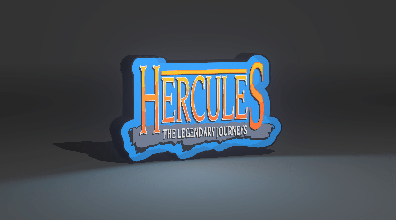 Hercules - The Legendary Journeys - Logo LED Light Up Artwork / Wall Art / Sign
