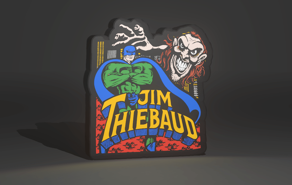 Jim Thiebaud - Skate Artwork - LED Light Up Artwork / Wall Art / Sign