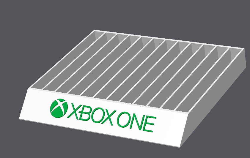 Microsoft Xbox, Xbox 360, Xbox One Game stand/Holder - Holds 10 Games - Michael's 3D World