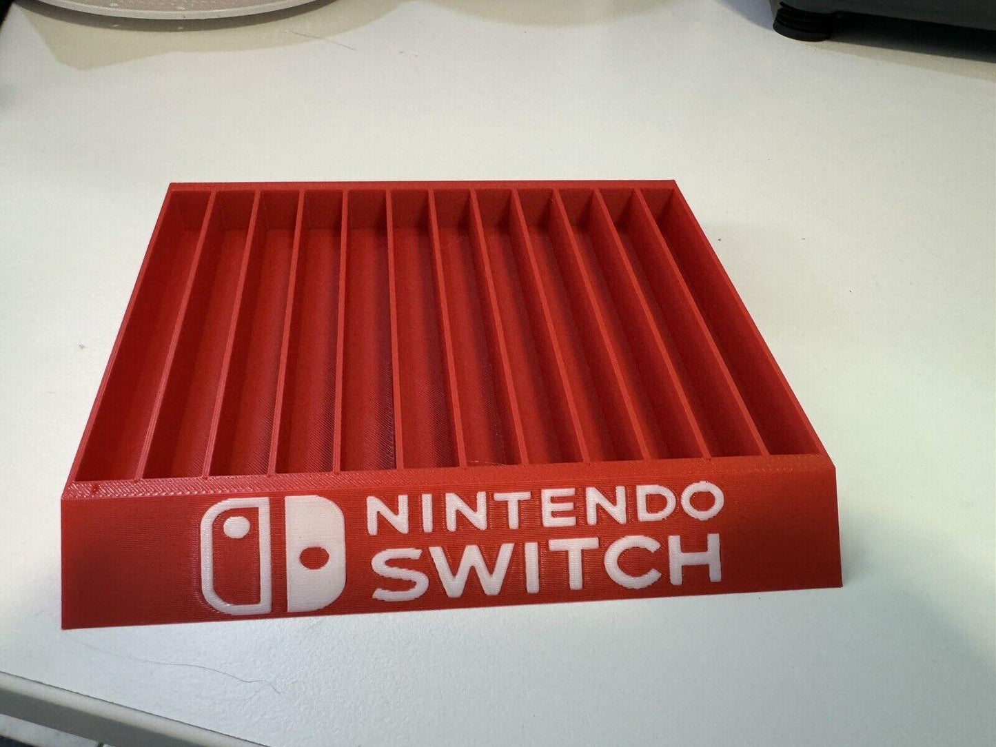 NEW: Nintendo Switch Game Holder - 10 slot - holds 10 Games - Bright Red - Michael's 3D World