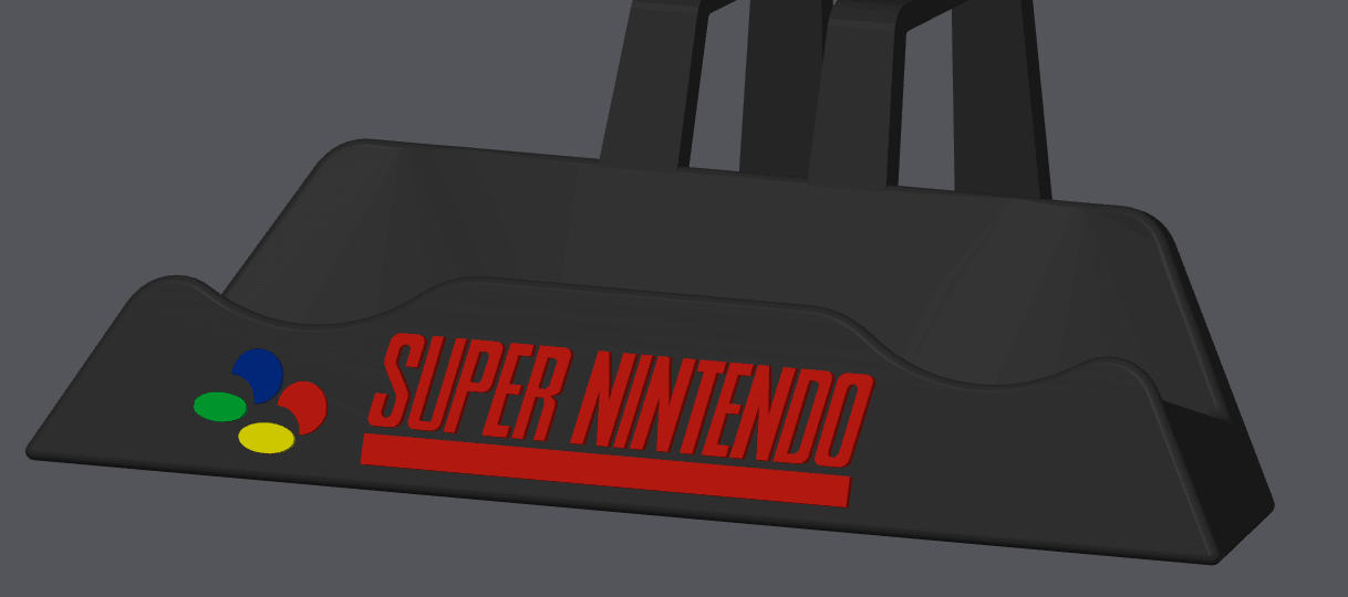 Nintendo Super Controller Holder - Various Colour & Logo Options - Michael's 3D World