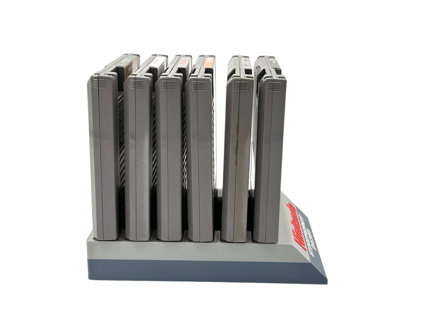 Original Nintendo NES Cartridge - Black or Grey Game Holder/Stand - Michael's 3D World