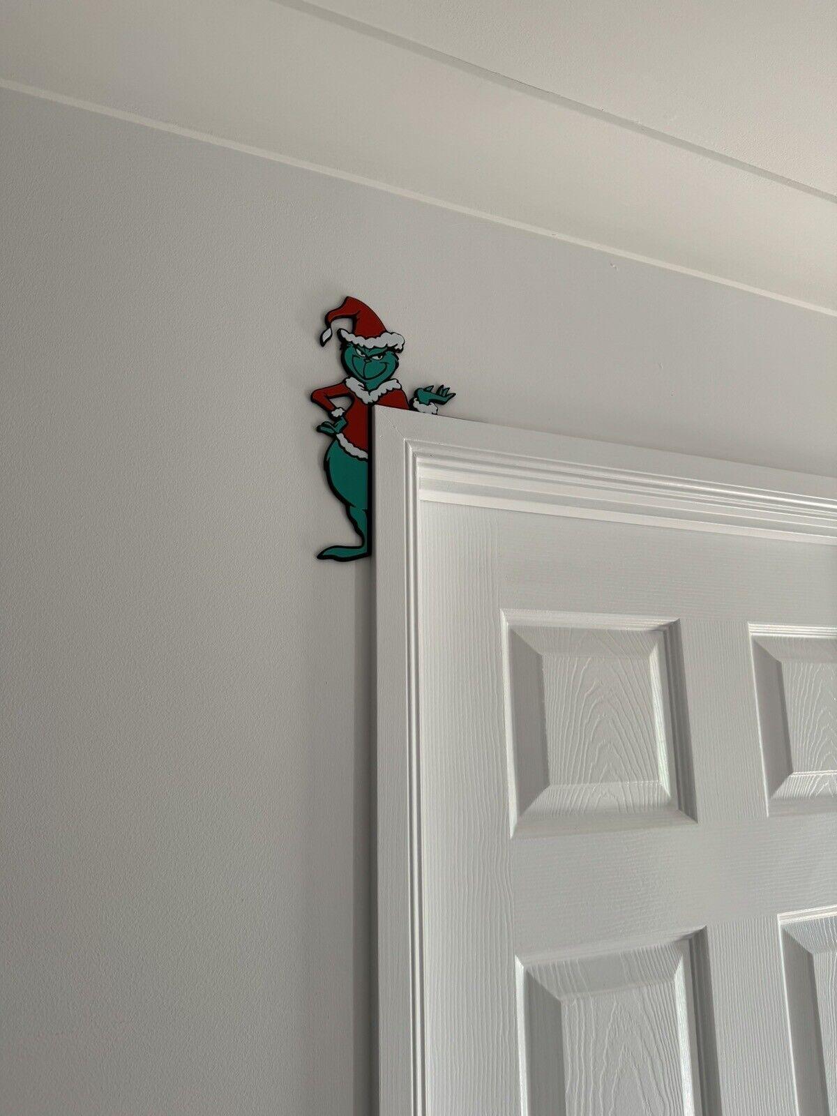 Brand New: Grinch Christmas Door Decoration Ornament - Door Frame/Topper - Michael's 3D World