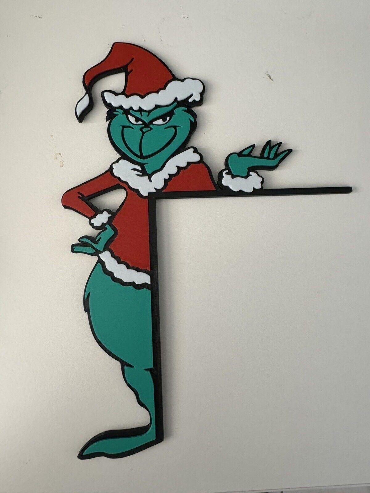 Brand New: Grinch Christmas Door Decoration Ornament - Door Frame/Topper - Michael's 3D World