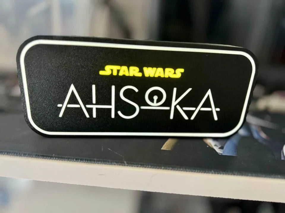 Ahsoka Starwars Light Up Sign / Night light - LED Lit, USB Powered - Michael's 3D World