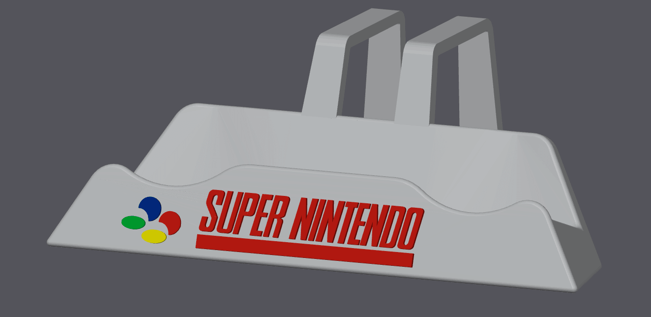 Nintendo Super Controller Holder - Various Colour & Logo Options - Michael's 3D World