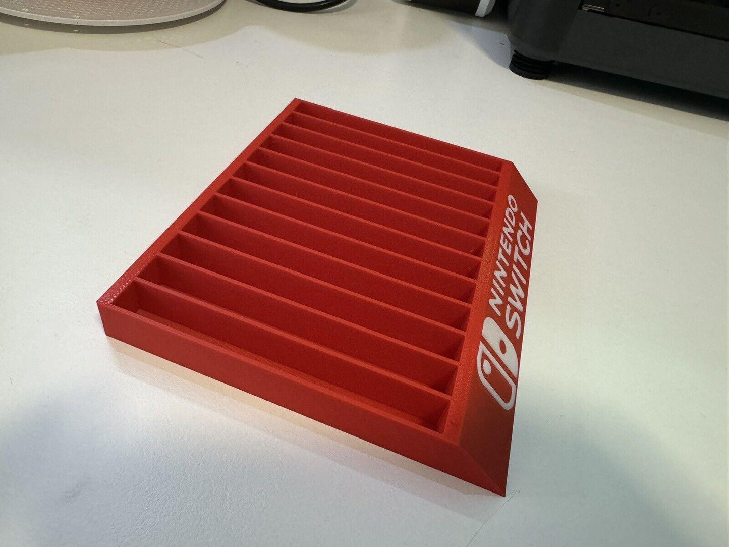 NEW: Nintendo Switch Game Holder - 10 slot - holds 10 Games - Bright Red - Michael's 3D World