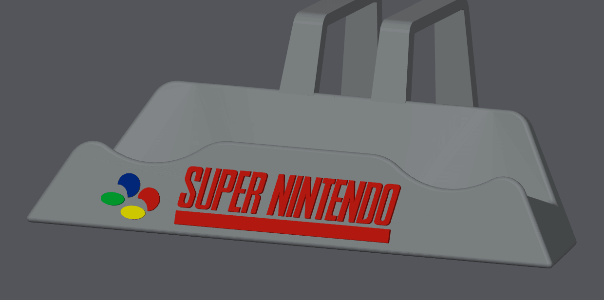 Nintendo Super Controller Holder - Various Colour & Logo Options - Michael's 3D World