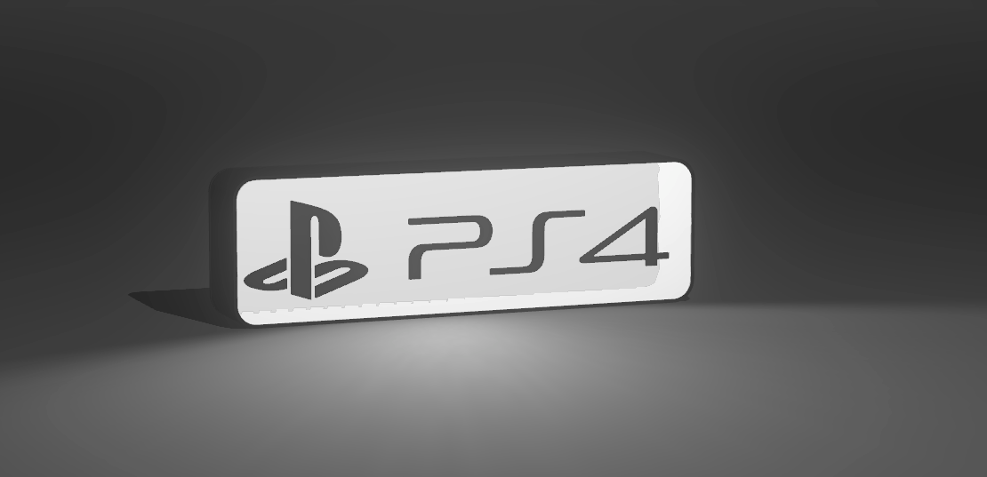 Playstation PS4 - Mini LED Light Up Sign / Night Light - USB Powered