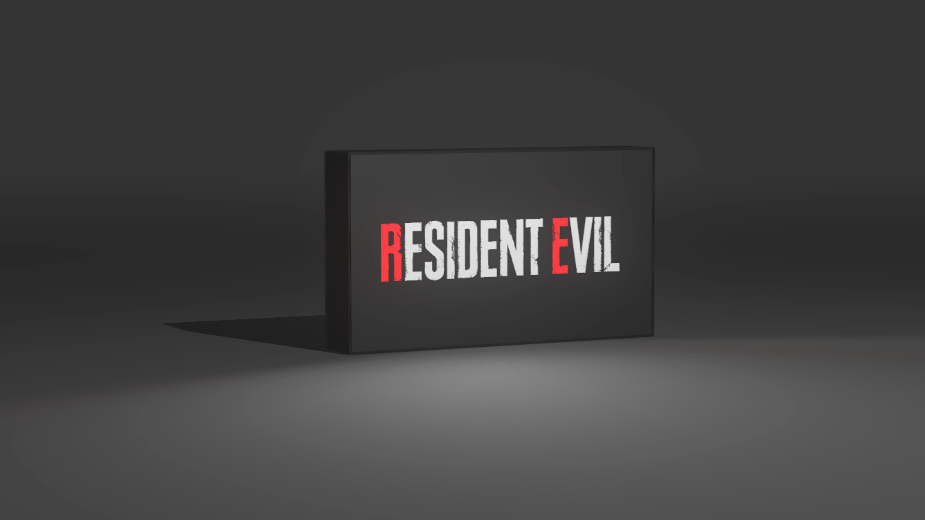 Resident Evil - Game Logo LED Light Up Artwork / Wall Art / Sign
