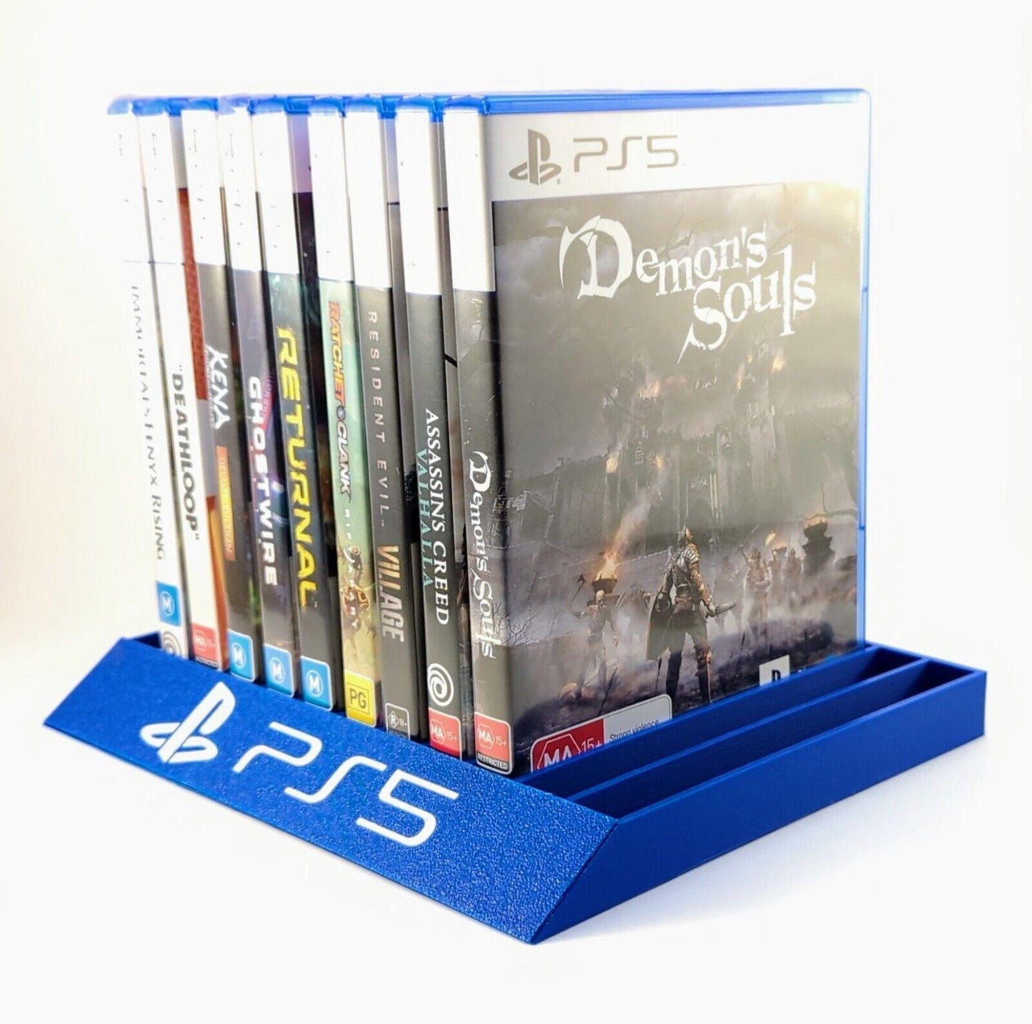 Sony Playstation PS4/PS5 - Game Case Holder / Stand - Holds 10 Game Cases - Michael's 3D World