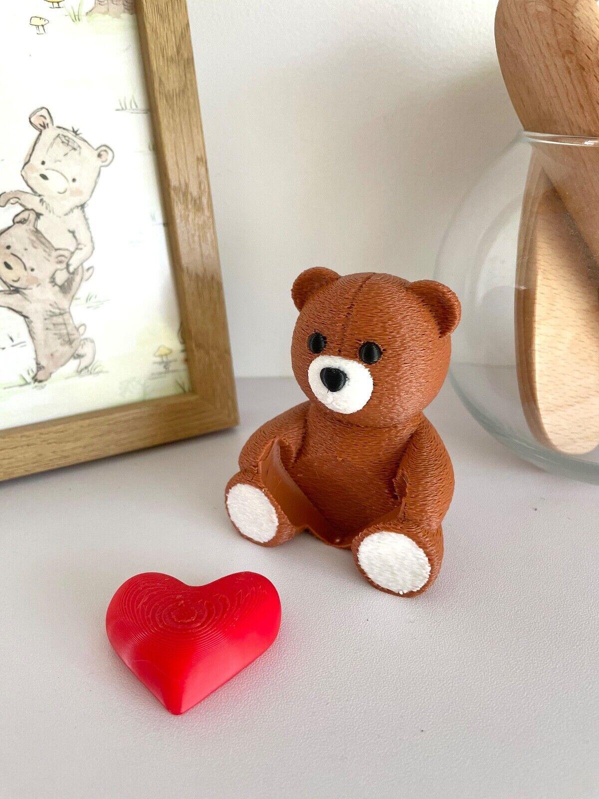 Bear with Heart - Adorable Teddy Bear for Valentine's Day Gift, Love Gift for Him & Her - Michael's 3D World