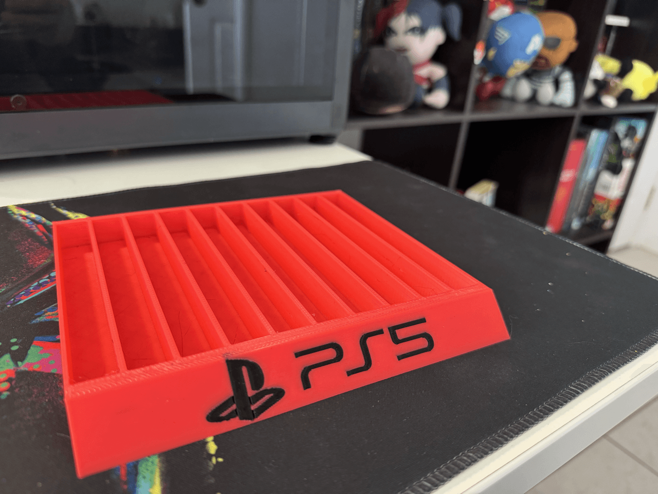 Sony Playstation PS4/PS5 - Game Case Holder / Stand - Holds 10 Game Cases - Michael's 3D World