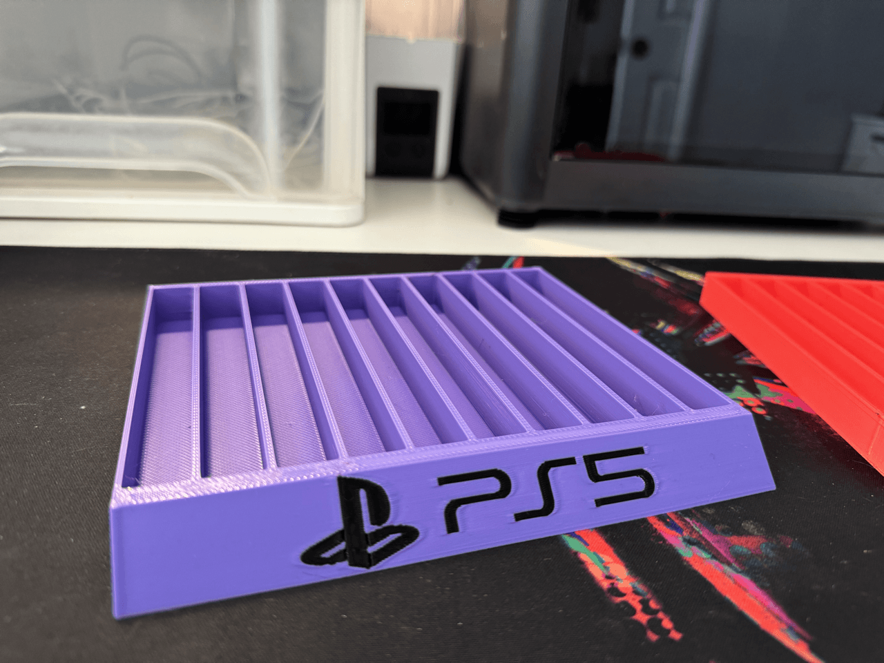 Sony Playstation PS4/PS5 - Game Case Holder / Stand - Holds 10 Game Cases - Michael's 3D World