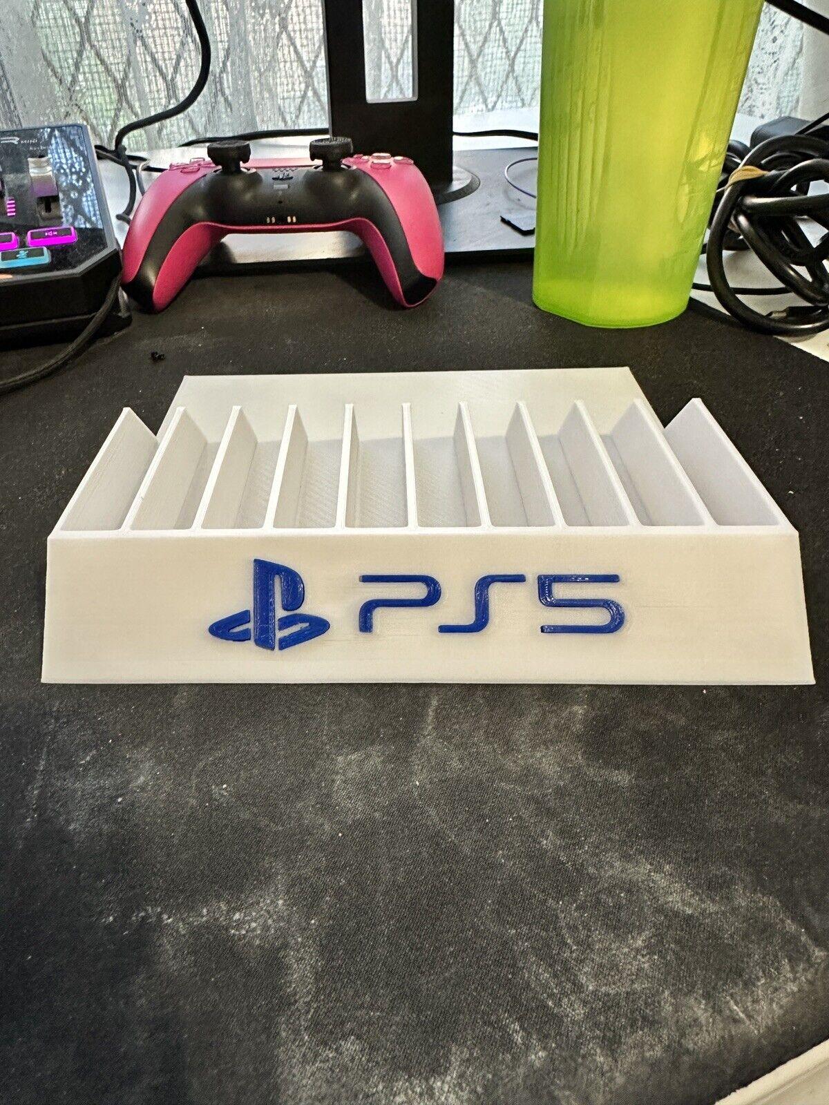 Sony Playstation PS4/PS5 - Game Case Holder / Stand - Holds 10 Game Cases - Michael's 3D World