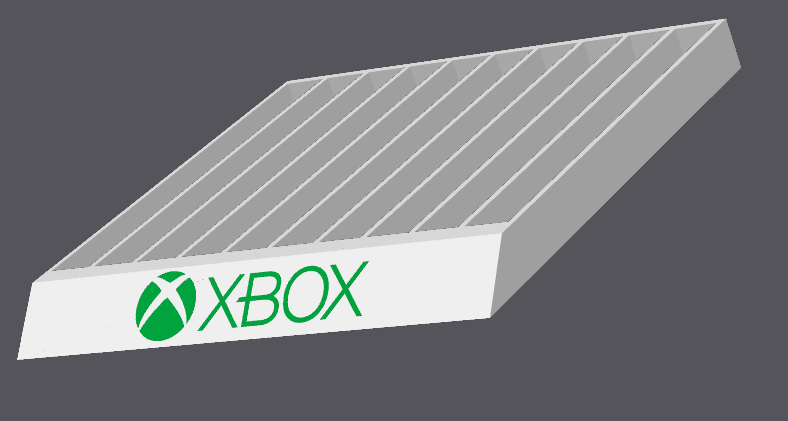 Microsoft Xbox, Xbox 360, Xbox One Game stand/Holder - Holds 10 Games - Michael's 3D World